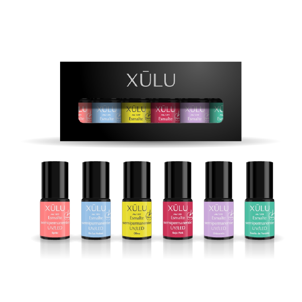 Z10014 X&Uacute;LU PACK X 6 ESMALTE UV HAPPY DAYS